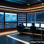 물류관리사 데이터 기반 물류 관리 - A modern logistics control room in Pakistan with a diverse team of professionals analyzing real-time...